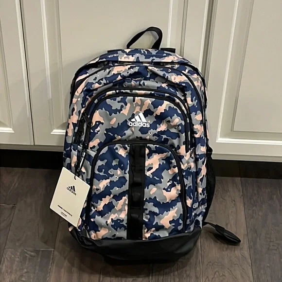 adidas Bags Adidas Prime 6 Backpack School Book Bag Essential Camo Fits 6 Laptop New Poshmark